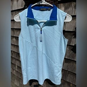 Ralph Lauren sleeveless polo golf top 1/4 zip size M